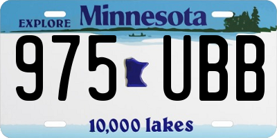 MN license plate 975UBB