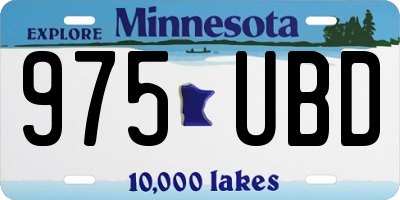MN license plate 975UBD