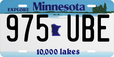 MN license plate 975UBE