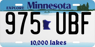 MN license plate 975UBF