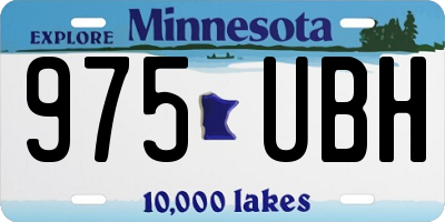 MN license plate 975UBH