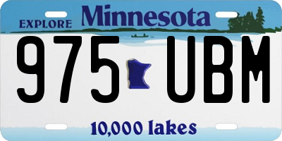 MN license plate 975UBM