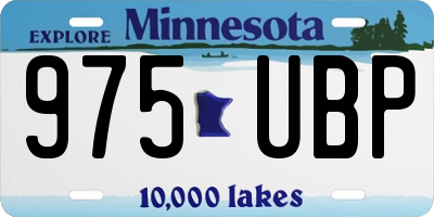 MN license plate 975UBP