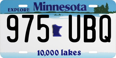 MN license plate 975UBQ