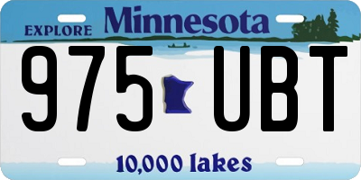MN license plate 975UBT