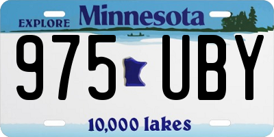 MN license plate 975UBY