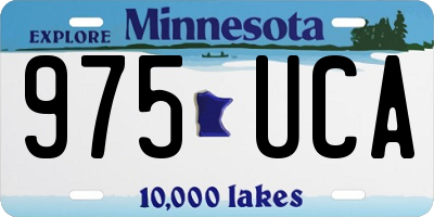 MN license plate 975UCA
