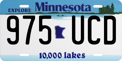 MN license plate 975UCD