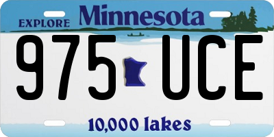 MN license plate 975UCE