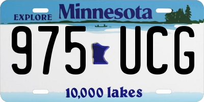 MN license plate 975UCG