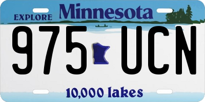 MN license plate 975UCN