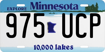 MN license plate 975UCP