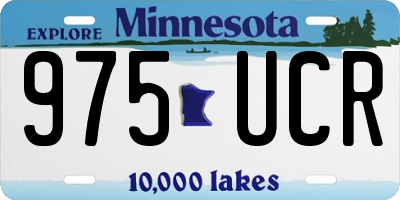 MN license plate 975UCR