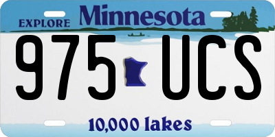 MN license plate 975UCS