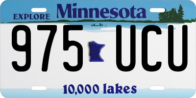 MN license plate 975UCU