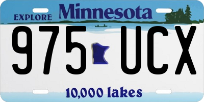 MN license plate 975UCX
