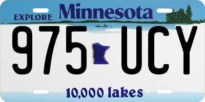 MN license plate 975UCY