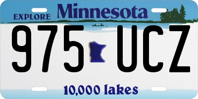 MN license plate 975UCZ