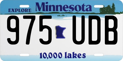 MN license plate 975UDB