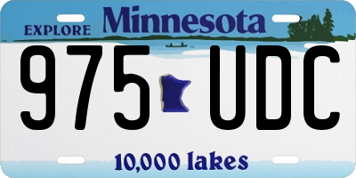 MN license plate 975UDC