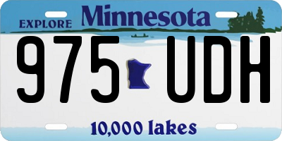 MN license plate 975UDH
