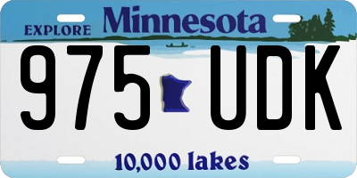MN license plate 975UDK
