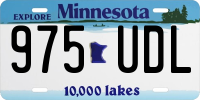 MN license plate 975UDL
