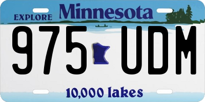 MN license plate 975UDM
