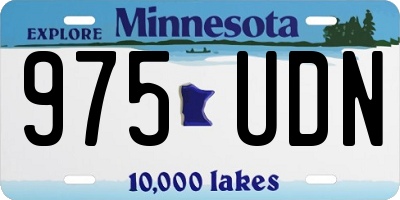 MN license plate 975UDN