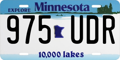 MN license plate 975UDR