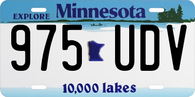 MN license plate 975UDV