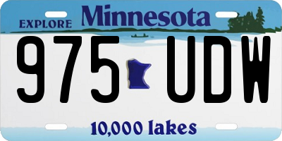 MN license plate 975UDW