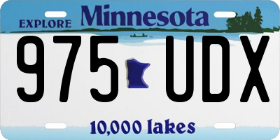 MN license plate 975UDX