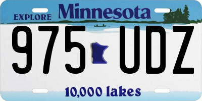 MN license plate 975UDZ