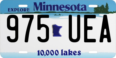 MN license plate 975UEA