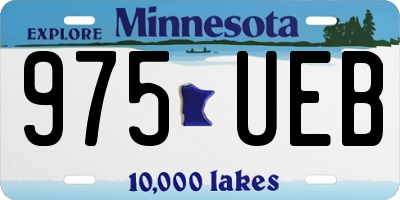 MN license plate 975UEB