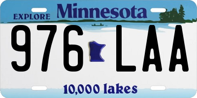 MN license plate 976LAA