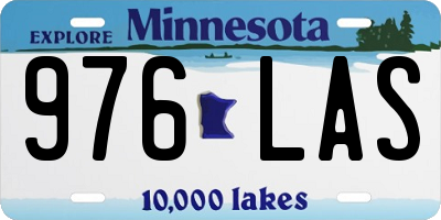 MN license plate 976LAS