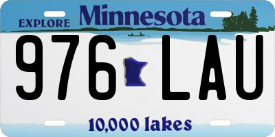 MN license plate 976LAU