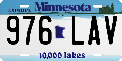 MN license plate 976LAV