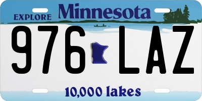 MN license plate 976LAZ