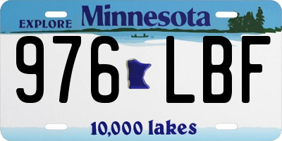 MN license plate 976LBF