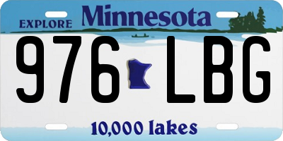 MN license plate 976LBG