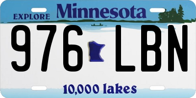 MN license plate 976LBN