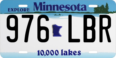 MN license plate 976LBR