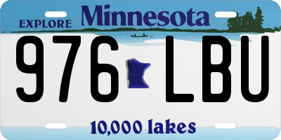 MN license plate 976LBU