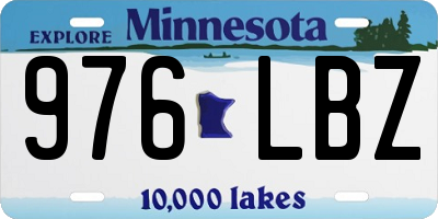 MN license plate 976LBZ