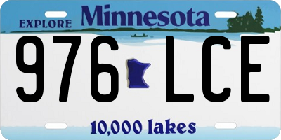 MN license plate 976LCE