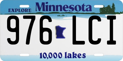 MN license plate 976LCI