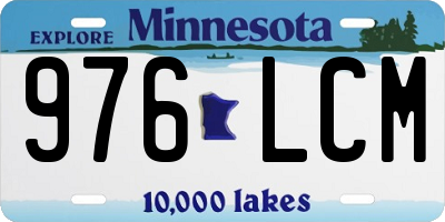 MN license plate 976LCM